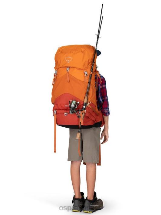 Osprey ACE 50 BACKPACKING (8-14 Y/O) Backpack Kids ORANGE SUNSET PTFP486