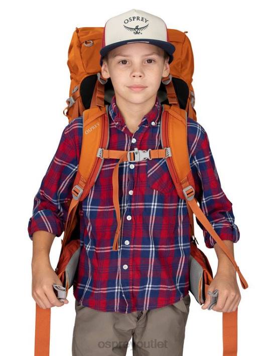Osprey ACE 50 BACKPACKING (8-14 Y/O) Backpack Kids ORANGE SUNSET PTFP486