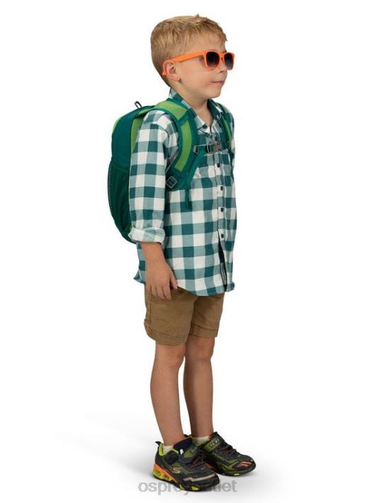 Osprey DAYLITE EVERYDAY (4-12 Y/O) Backpack Kids CORAL LIFE PRINT GREEN PTFP362