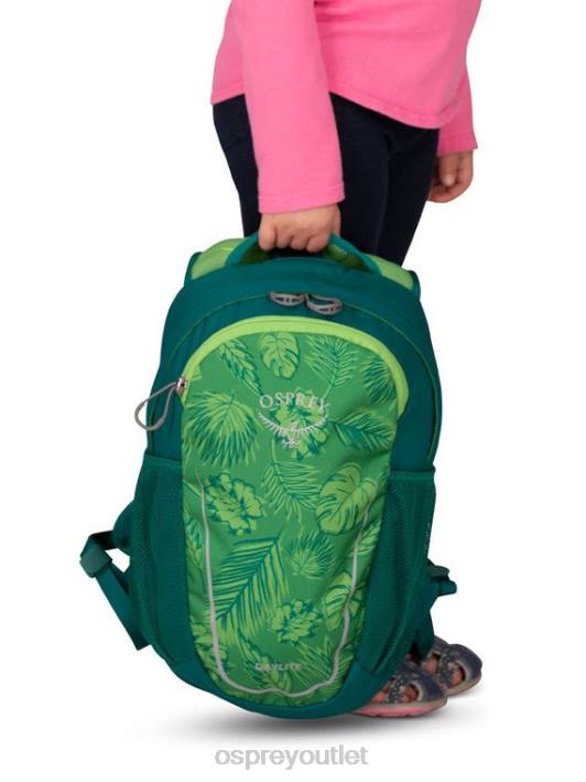 Osprey DAYLITE EVERYDAY (4-12 Y/O) Backpack Kids CORAL LIFE PRINT GREEN PTFP362
