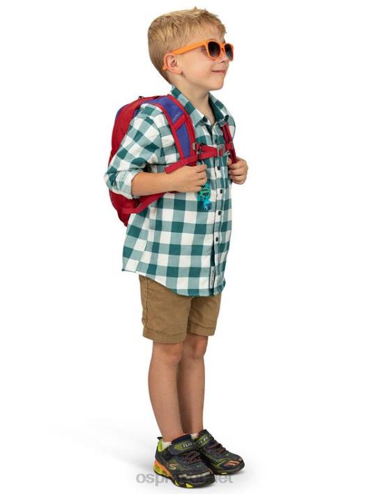 Osprey DAYLITE EVERYDAY (4-12 Y/O) Backpack Kids COSMIC RED PTFP360