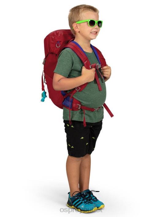 Osprey JET 18 HIKING (8-14 Y/O) Backpack Kids COSMIC RED PTFP358