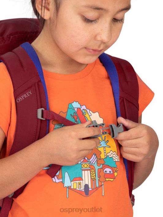 Osprey JET 18 HIKING (8-14 Y/O) Backpack Kids COSMIC RED PTFP358