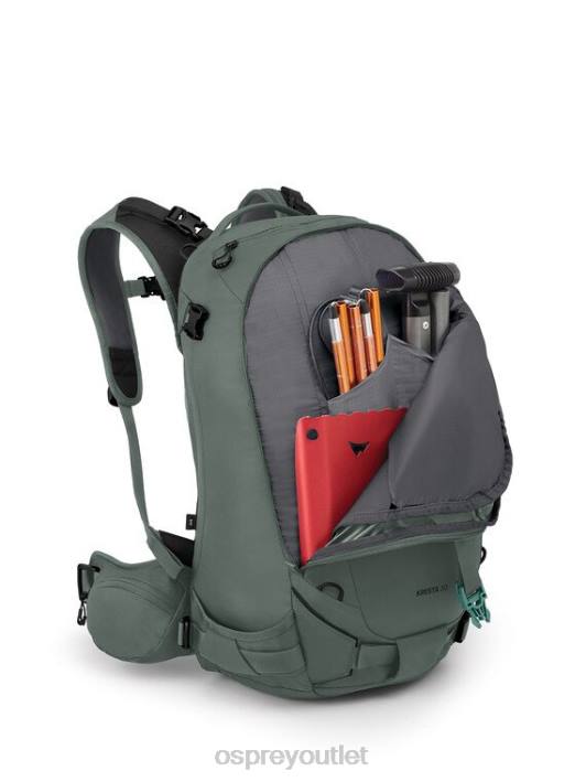 Osprey KRESTA 30 BACKCOUNTRY SKIING/SNOWBOARDING Backpack Unisex PINE LEAF GREEN PTFP465