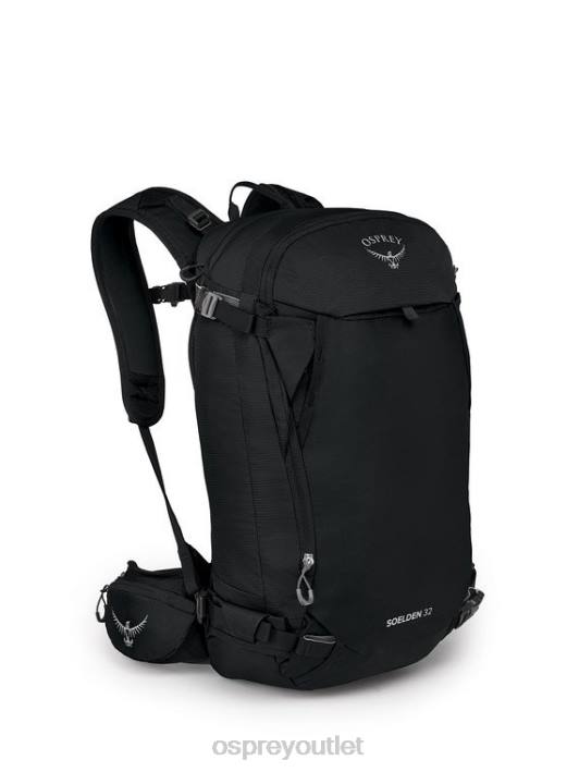 Osprey SOELDEN 32 BACKCOUNTRY SKIING & SNOWBOARDING | LIGHTWEIGHT TOURING Backpack Men BLACK PTFP449