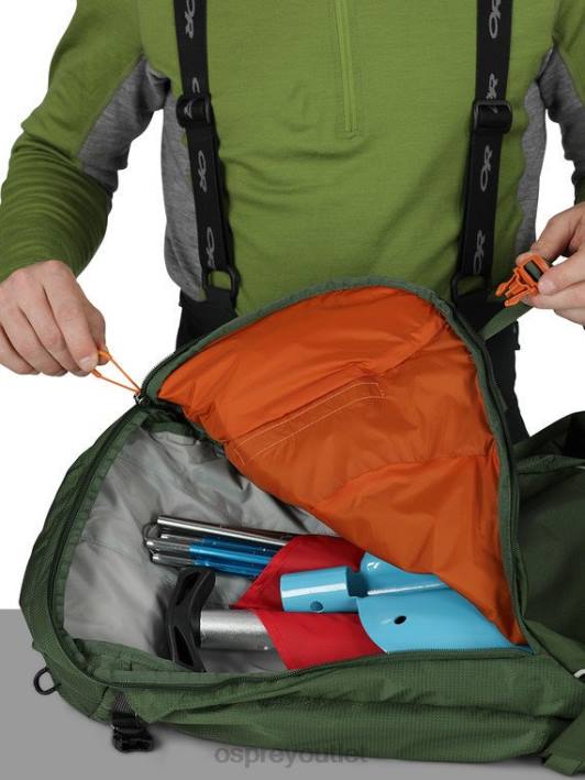 Osprey SOELDEN 32 BACKCOUNTRY SKIING & SNOWBOARDING | LIGHTWEIGHT TOURING Backpack Men DUSTMOSS GREEN PTFP448
