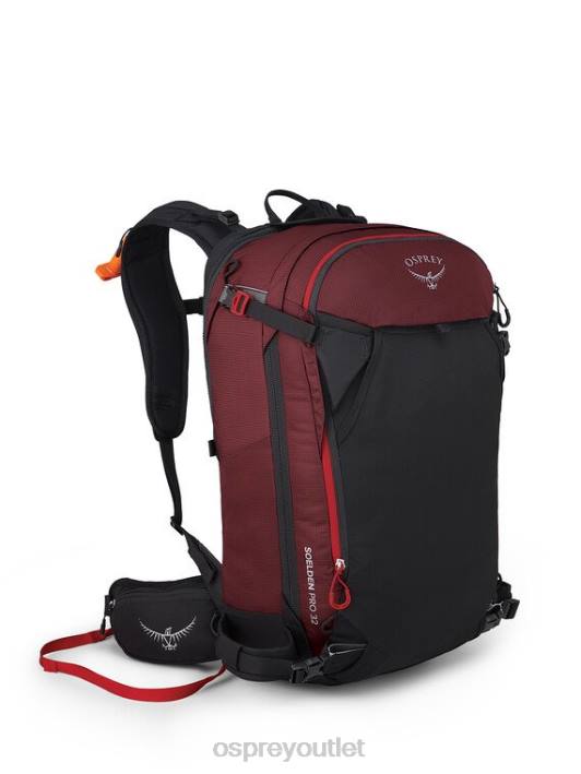 Osprey SOELDEN PRO 32 BACKCOUNTRY SKIING/SNOWBOARDING Backpack Men RED MOUNTAIN PTFP466