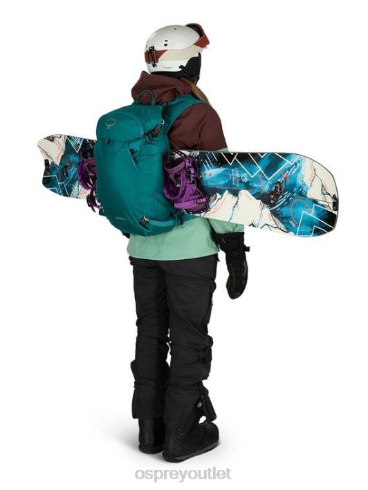 Osprey SOPRIS 20 SKIING & SNOWBOARDING | LIGHTWEIGHT TOURING Backpack Women VERDIGRIS GREEN PTFP455