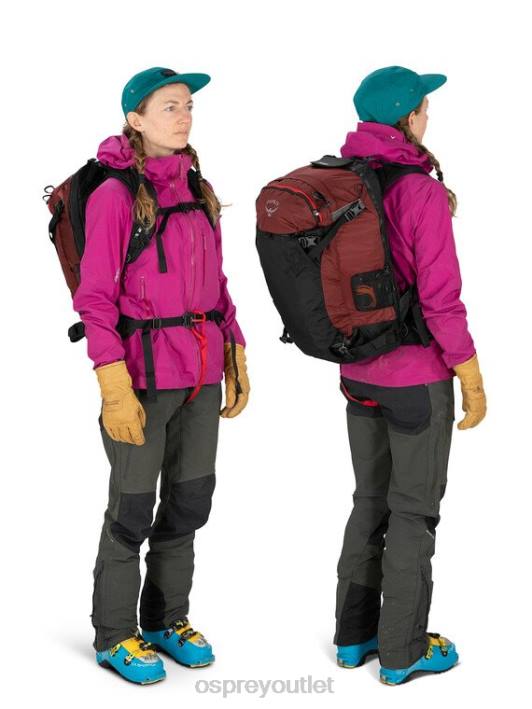 Osprey SOPRIS PRO 30 BACKCOUNTRY SKIING/SNOWBOARDING Backpack Women RED MOUNTAIN PTFP461
