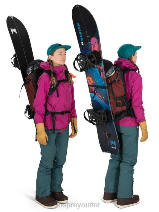 Osprey SOPRIS PRO 30 BACKCOUNTRY SKIING/SNOWBOARDING Backpack Women RED MOUNTAIN PTFP461