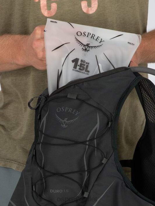 Osprey DURO 1.5 TRAIL RUNNING Backpack Men DARK CHARCOAL GREY PTFP176