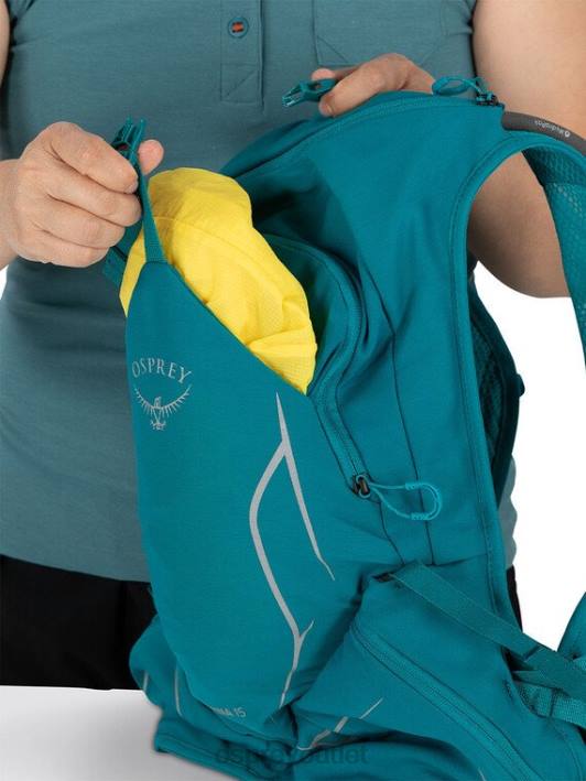 Osprey DYNA 15 TRAIL RUNNING Backpack Women VERDIGRIS GREEN PTFP187
