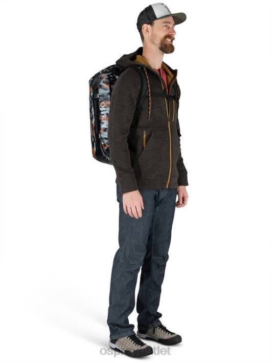 Osprey TRANSPORTER DUFFEL 40 EXPEDITION DUFFEL Bag Unisex CAMO LINES PRINT PTFP570