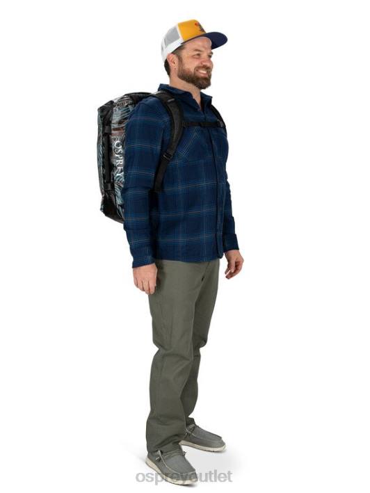 Osprey TRANSPORTER DUFFEL 40 EXPEDITION DUFFEL Bag Unisex CAMO LINES PRINT PTFP570