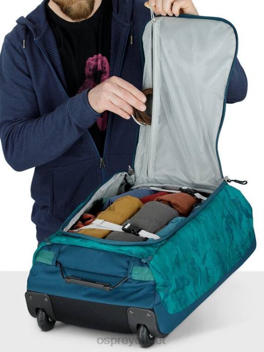 Osprey DAYLITE CARRY-ON WHEELED DUFFEL 40 TRAVEL Suitcase Unisex CRYSANTHS PRINT PTFP539