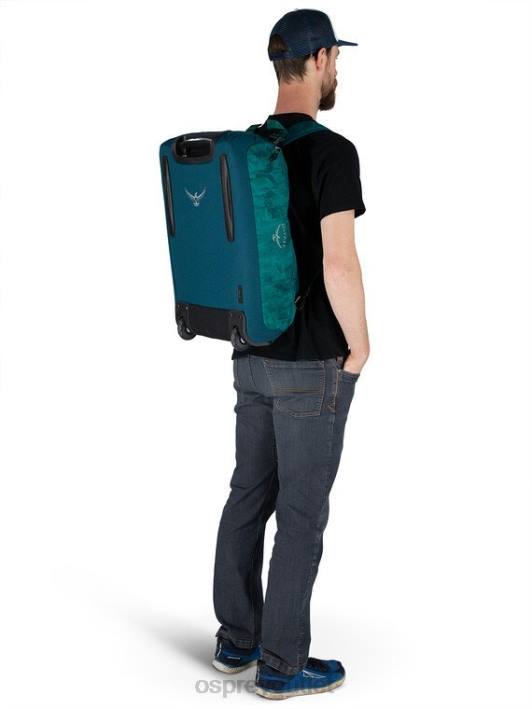 Osprey DAYLITE CARRY-ON WHEELED DUFFEL 40 TRAVEL Suitcase Unisex PALM FOLIAGE PRINT PTFP538