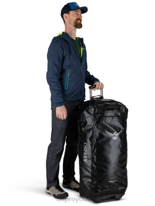 Osprey TRANSPORTER WHEELED DUFFEL 120 TRAVEL WHEELS | GEAR HAULER Suitcase Unisex BLACK PTFP626