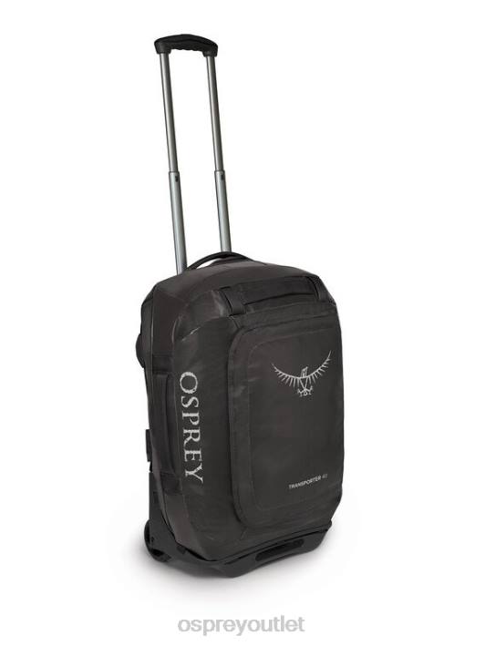 Osprey TRANSPORTER WHEELED DUFFEL 40 TRAVEL WHEELS | GEAR HAULER Suitcase Unisex BLACK PTFP532