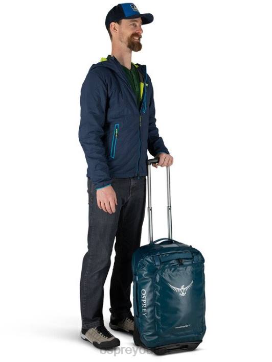 Osprey TRANSPORTER WHEELED DUFFEL 40 TRAVEL WHEELS | GEAR HAULER Suitcase Unisex BLACK PTFP532