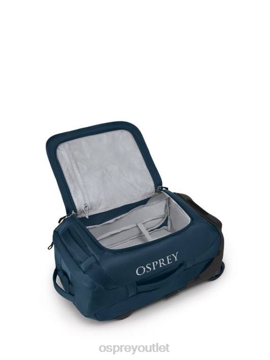 Osprey TRANSPORTER WHEELED DUFFEL 40 TRAVEL WHEELS | GEAR HAULER Suitcase Unisex VENTURI BLUE PTFP530