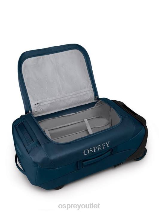 Osprey TRANSPORTER WHEELED DUFFEL 90 TRAVEL WHEELS | GEAR HAULER Suitcase Unisex VENTURI BLUE PTFP622