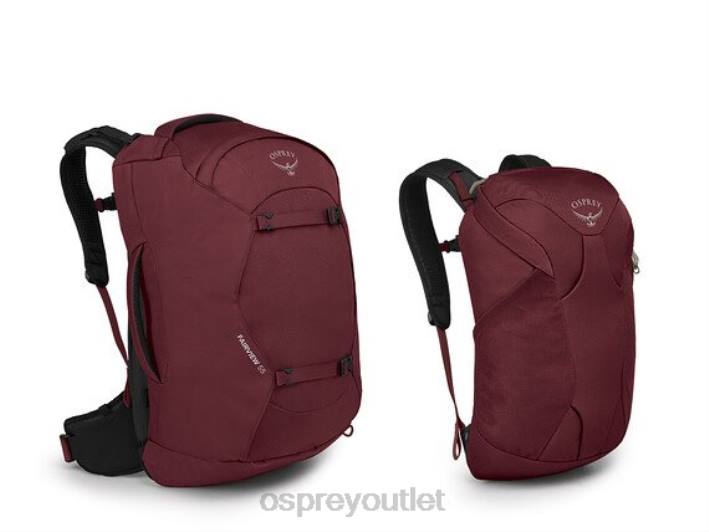 Osprey FAIRVIEW 55 TRAVEL PACK TRAVEL PACK Luggage Pack Women ZIRCON RED PTFP508