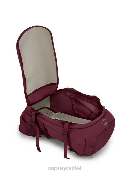Osprey FAIRVIEW TREK 50 TRAVEL | TREKKING Luggage Pack Women ZIRCON RED PTFP500