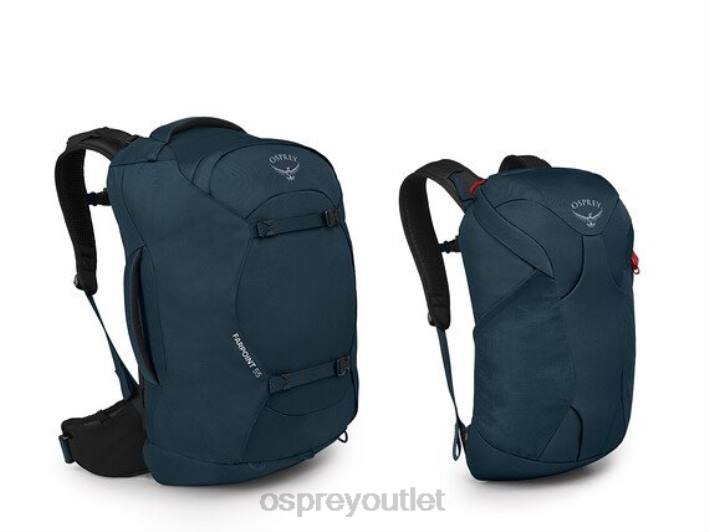 Osprey FARPOINT 55 TRAVEL PACK TRAVEL PACK Luggage Pack Men MUTED SPACE BLUE PTFP516